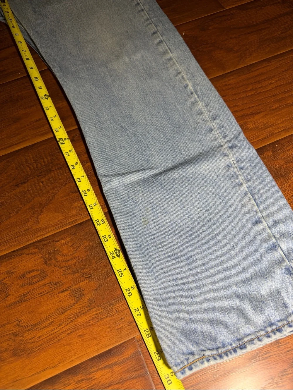 Levi's 501 Original Fit Button Fly Jeans Men's 36x30 Light Stonewash - #001